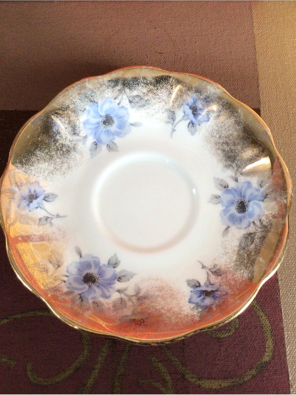 Royal Albert Blue Floral Teacup And Saucer - Picture 5 of 5